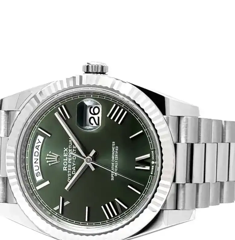 PrestigiousJewelrys Day-Date White Gold Rolex 228239 0523